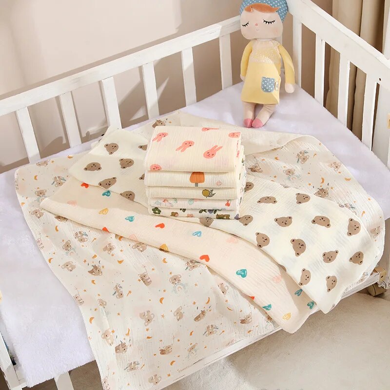 Swaddle Blanket Muslin - Baby Receive Blanket for Newborn Cotton