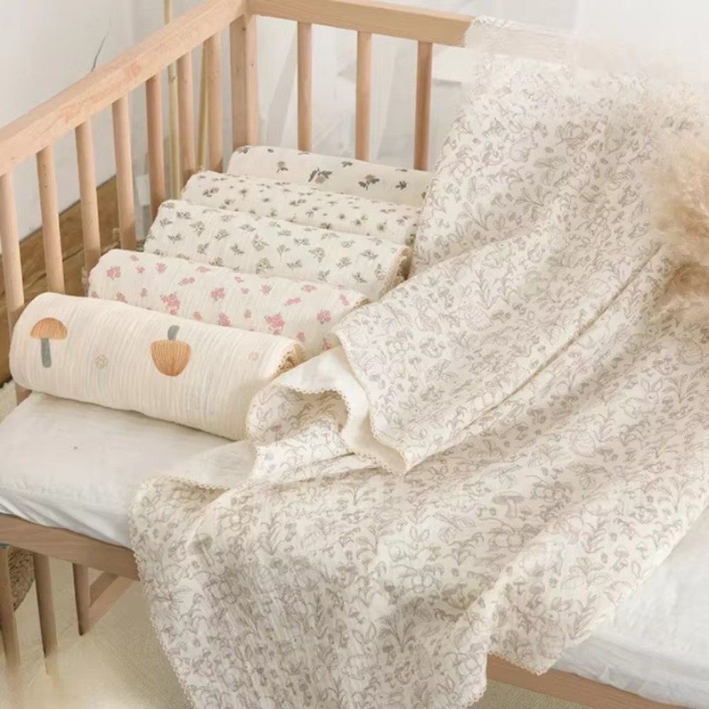 Swaddle Blanket Muslin - Soft Floral Muslin Baby Blanket Cotton
