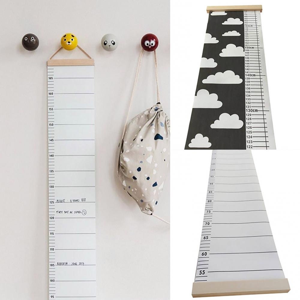 Growth Chart Ruler - Children Height Ruler Canvas Hanging Growth