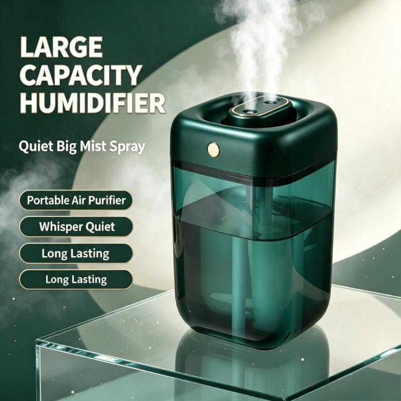 Baby Nursery Air Purifier - Portable Quiet Large Capacity Humidifier Air