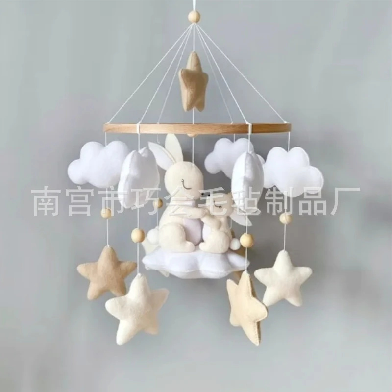 Handmade Soft Felt Bunny Baby  - Baby Nursery Mobile review and price