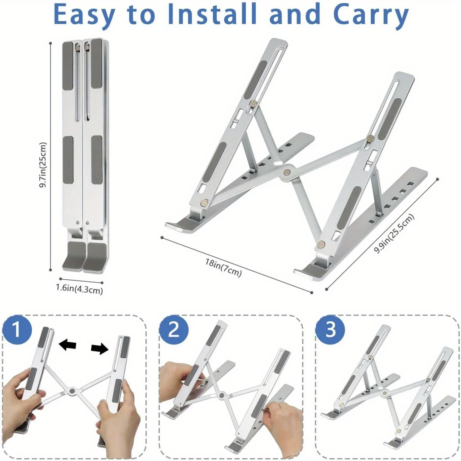 Adjustable Aluminum Laptop Sta - Growth Chart Ruler review and price