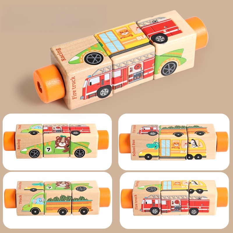 Baby Wooden Rotating Jigsaw Pu - Baby Nursery Mobile review and price
