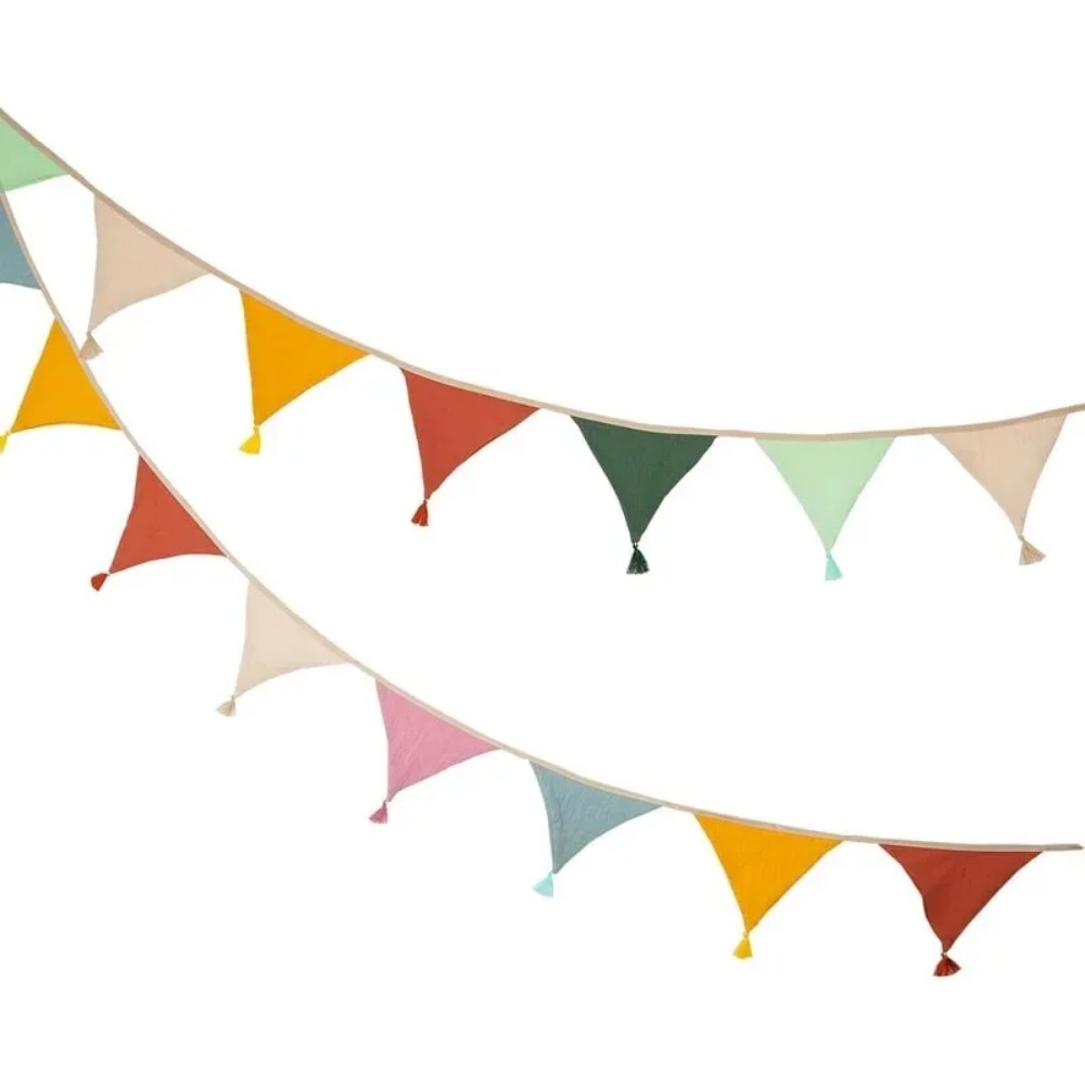 20 PCS  Fabric Flag Banners Mu - Baby Nursery Bunting review and price