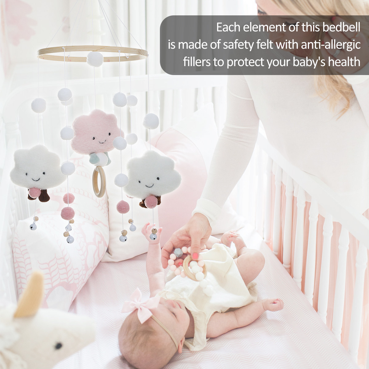 Mobile Wind Chimes with Cloud  - Baby Nursery Mobile review and price