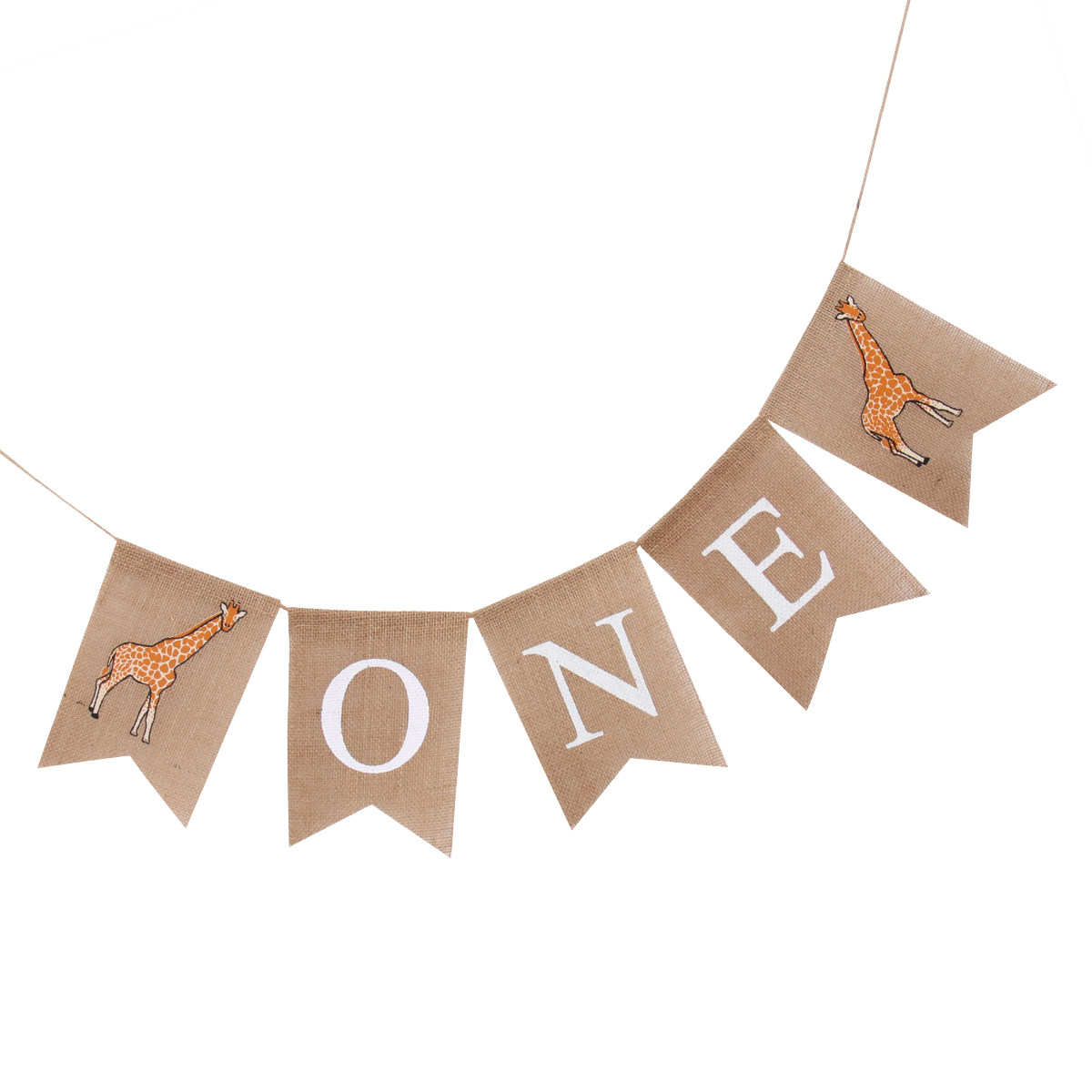 Giraffe Linen Banner One Print - Baby Nursery Bunting review and price
