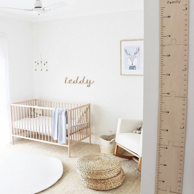 Nordic Wooden Kids Height Grow - Growth Chart Ruler review and price