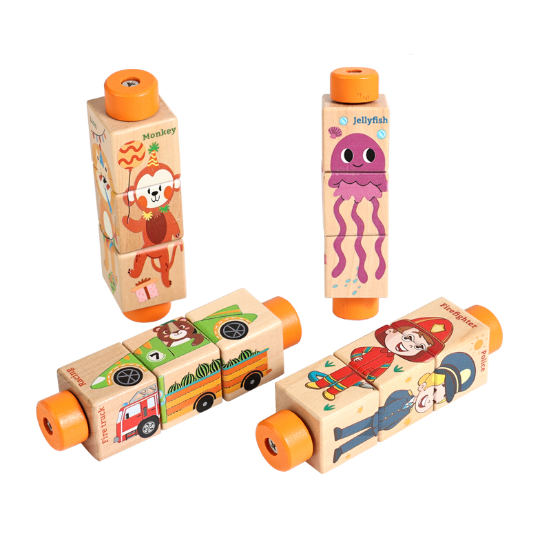 Baby Wooden Rotating Jigsaw Pu - Baby Nursery Mobile review and price