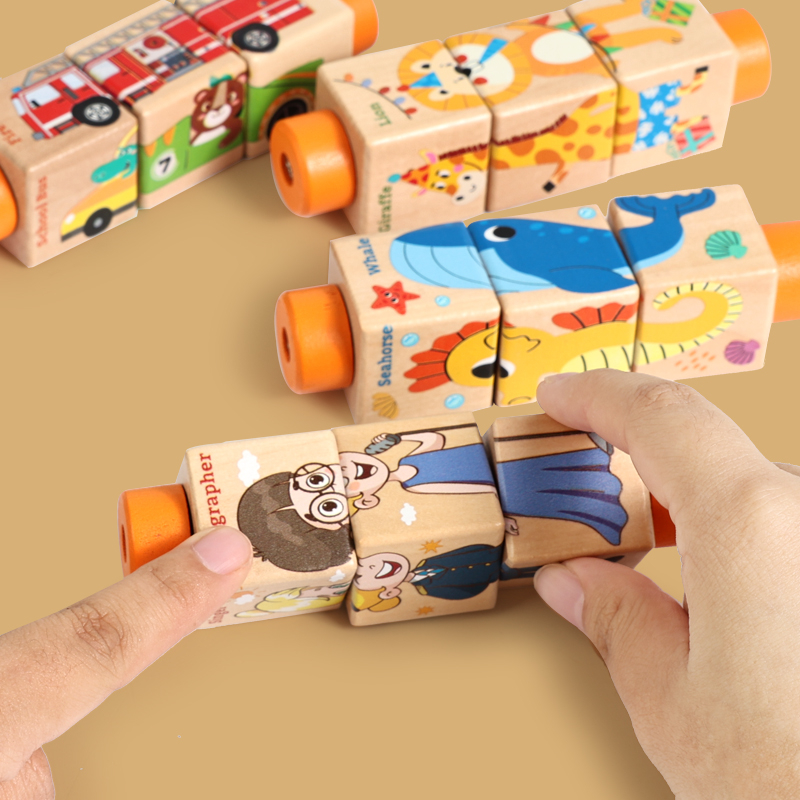 Baby Wooden Rotating Jigsaw Pu - Baby Nursery Mobile review and price