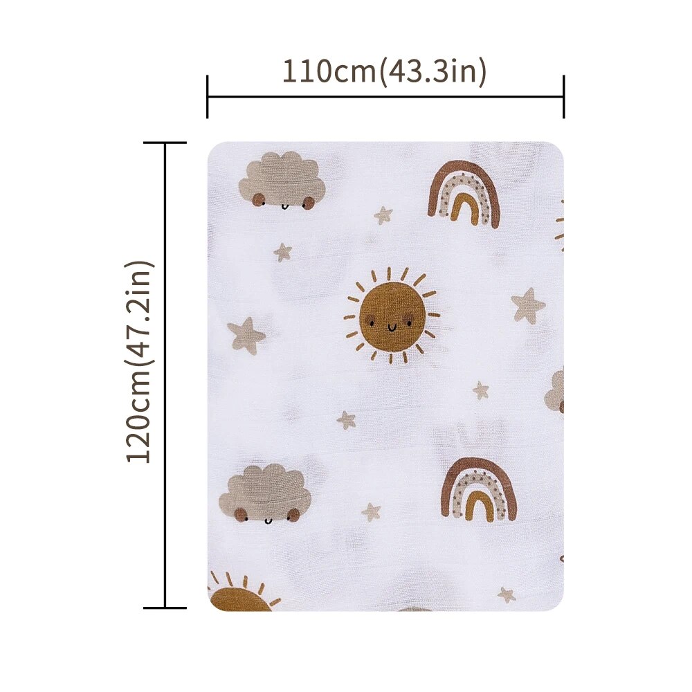 120x110cm Bamboo Cotton Baby M - Swaddle Blanket Muslin review and price